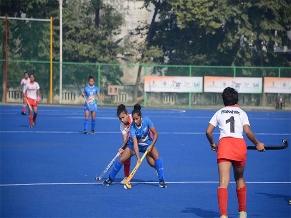 Players in action during day-7 of Khelo India Women's Hockey League (Image: Hockey India)
