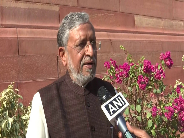 BJP Rajya Sabha MP Sushil Modi. (Photo:ANI)