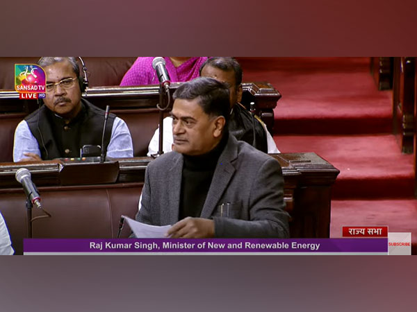 Union Power Minister RK Singh in Rajya Sabha (Photo/Sansad TV) 