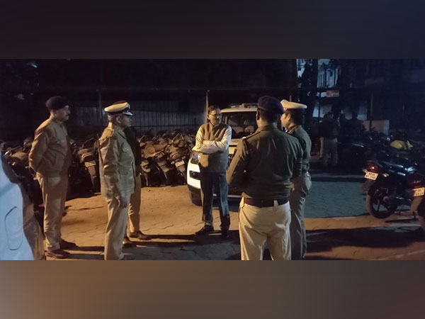 Police officials during patrolling