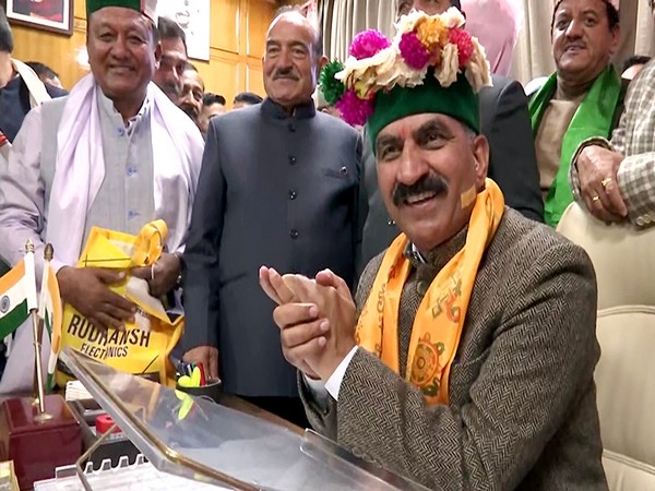 Himachal Pradesh Chief Minister Sukhvinder Singh Sukhu. (Photo:ANI)
