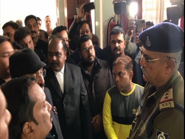 Visuals from a police station in Jabalpur. (Photo/ANI)