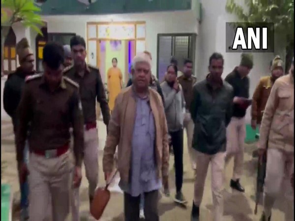 Visual of Congress leader Raja Pateria being taken for detention in MP's Damoh (Photo/ANI)