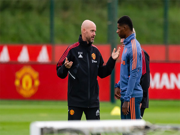 Erik ten Hag with Marcus Rashford (photo: Twitter@MarcusRashford) 