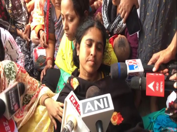 Reshma Bibi, wife of Bogtui violence accused Lalan Sheikh (Photo/ANI)