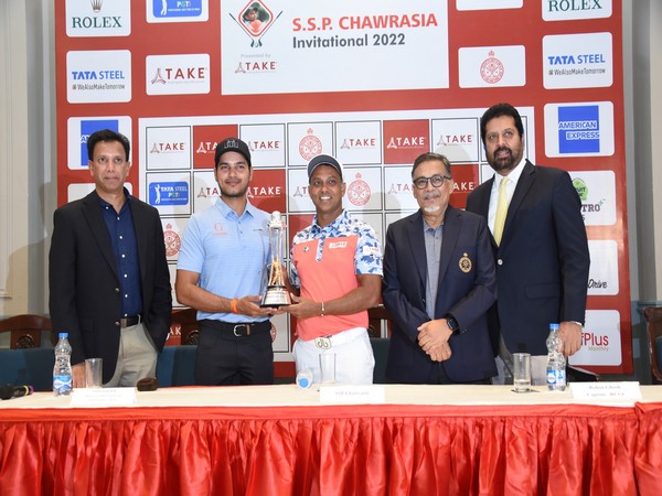 Golfer SSP Chawrasia (Centre) at launch of SSP Chawrasia Invitational Tournament (Image: PGTI)