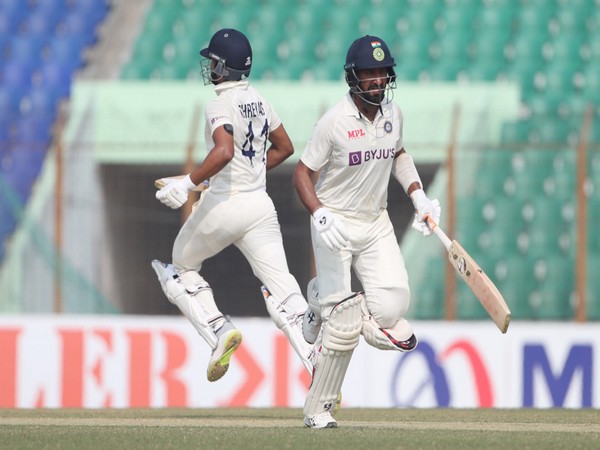 Iyer, Pujara take India to 174/4 at Tea (Photo: BCCI Twitter) 
