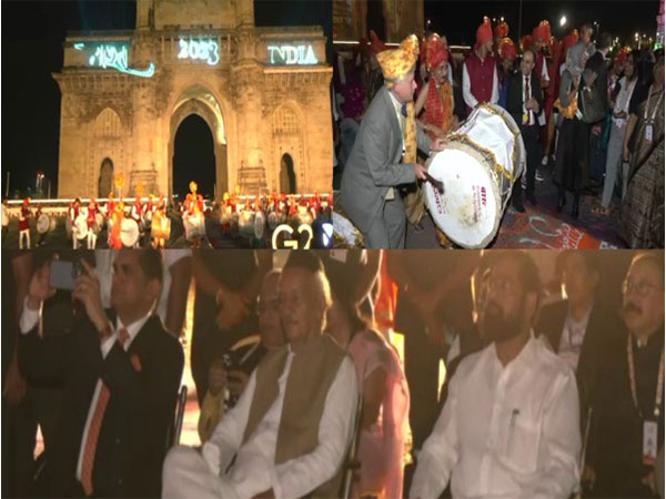 G20 delegates, Maharashtra CM Eknath Shinde and others at Gateway of India 