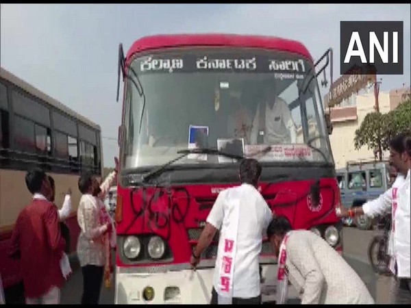 Border row between Karnataka and Maharashtra affected inter-state bus service (Photo/ANI)