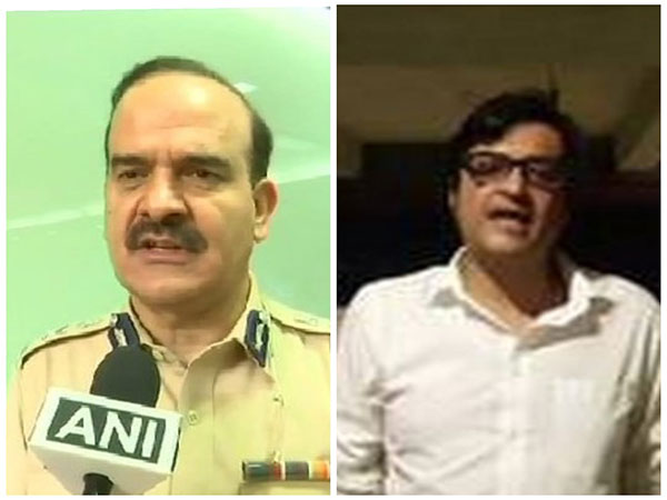 Param Bir Singh and Arnab Goswami (Photo: ANI)