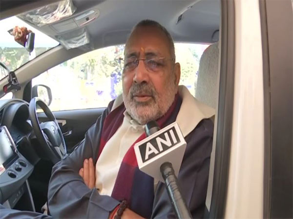 Union Minister Giriraj Singh speaking to ANI on Thursday. 