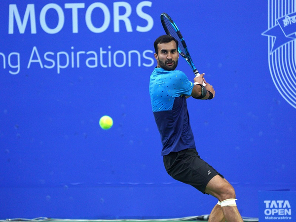 Yuki Bhambri during the match of Maharashtra Open (Photo: MSLTA)