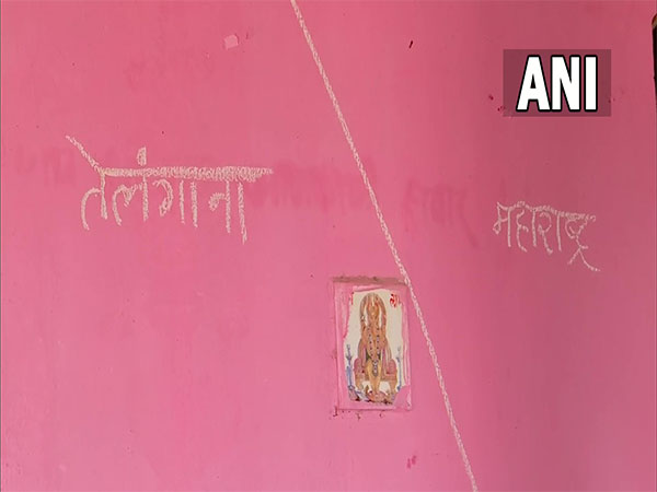 The house is divided between Telangana and Maharashtra (Photo/ANI) 