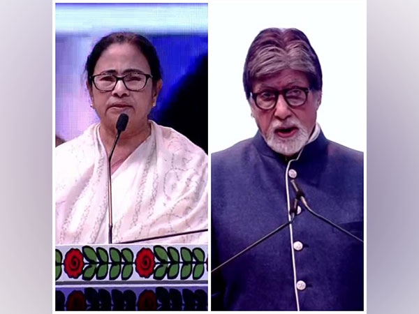 West Bengal CM Mamata Banerjee and veteran actor Amitabh Bachchan (Photo/ANI)