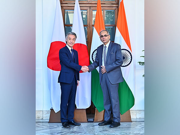 Senior Deputy Minister for Foreign Affairs Shigeo Yamada (L) Foreign Secretary Vinay Kwatra (R).  (Image Credit: Twitter/@MEA)