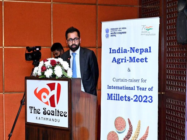    Indian mission in Kathmandu organized an India-Nepal Agri Meet cum Curtain Raiser for the International Year of Millets 2023 on December 15. (Photo Credit: Indian mission in Kathmandu Twitter)