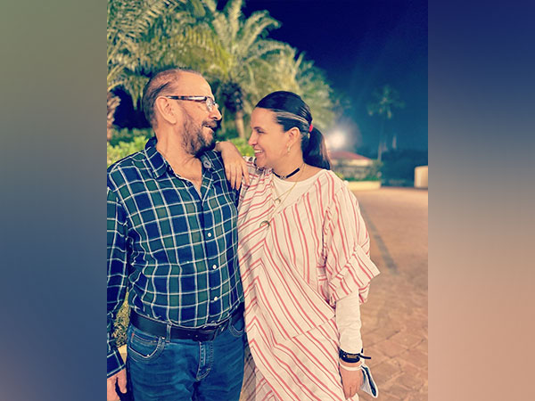 Neha Dhupia with her father (Image Source: Instagram)