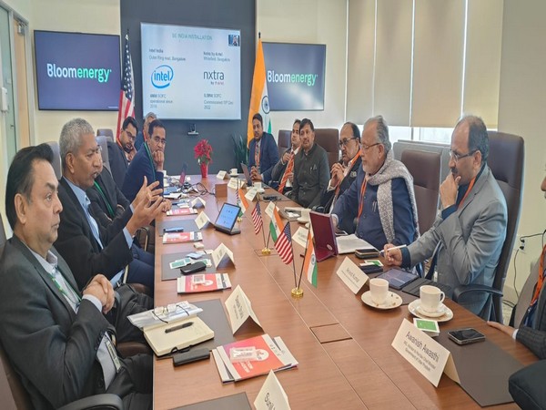 UP delegation visit Bloom Energy (Photo/ANI)