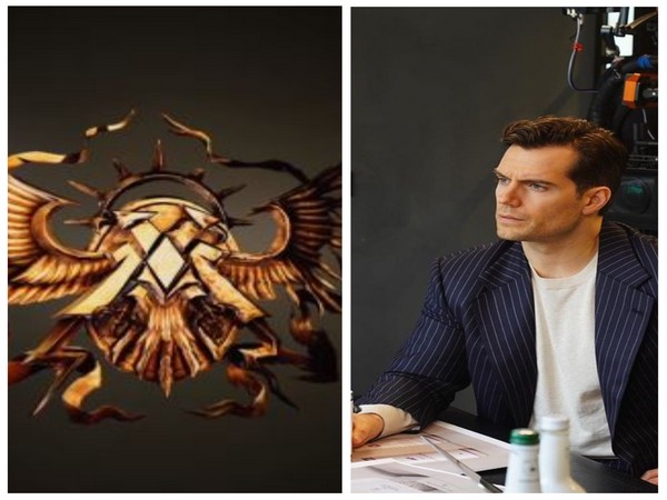 Warhammer logo and Henry Cavill (Image Source: Instagram)
