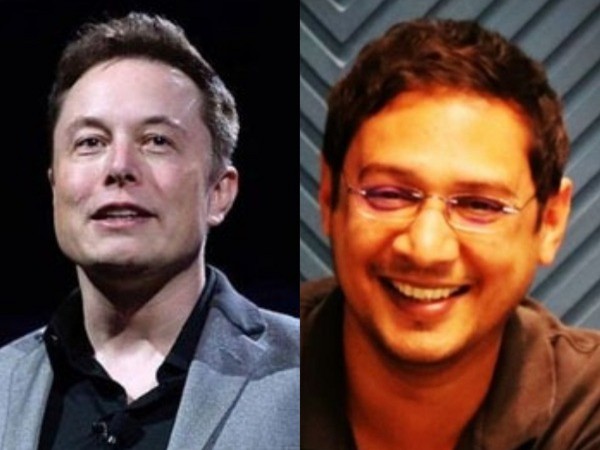 Twitter CEO Elon Musk (Left) and koo co-founder Mayank Bidawatka (Right)