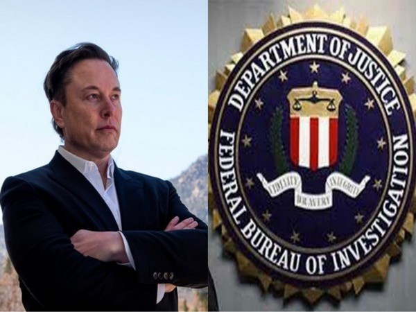Elon Musk and FBI logo