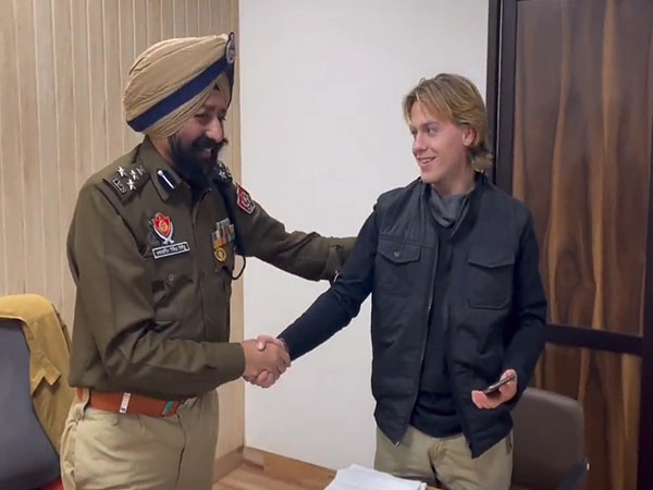 Aspen with the Ludhiana Police Commissioner