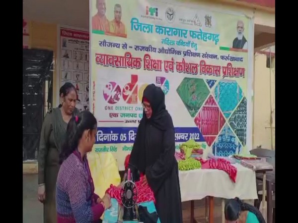 Visual of the Fatehgarh jail inmates being trained  (Photo/ANI)