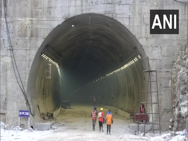 Sela Pass tunnel is being constructed atop 13,000 feet in Arunachal Pradesh (Photo/ANI)
