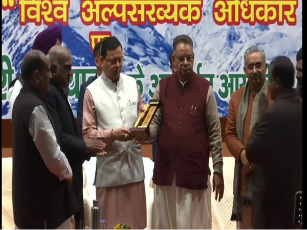 Uttarakhand Chief Minister Pushkar Singh Dhami at the event. (Photo/ANI)