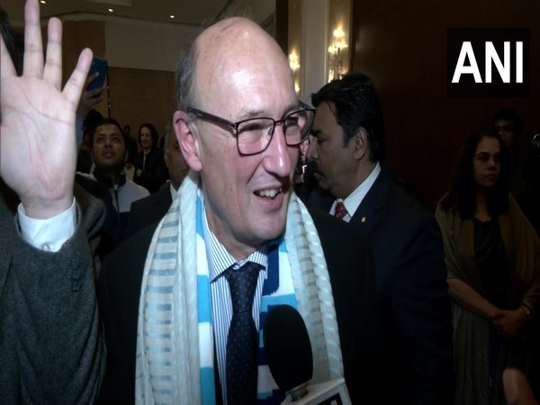 Argentina's ambassador to India HJ Gobbi on Sunday. (ANI/Photo)
