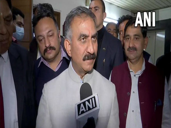Himachal Pradesh CM Sukhvinder Singh Sukhu (File Photo/ANI)