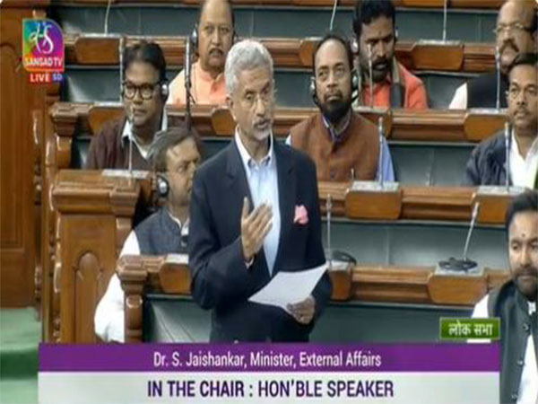 External Affairs Minister S Jaishankar in Lok Sabha (Photo/Sansad TV) 