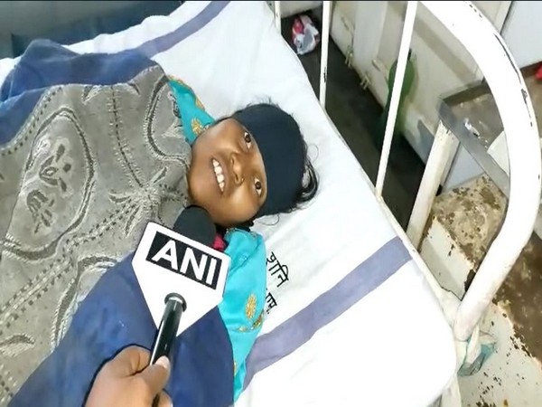 Woman, Chandini undergoing treatment at district hospital (Photo/ANI)