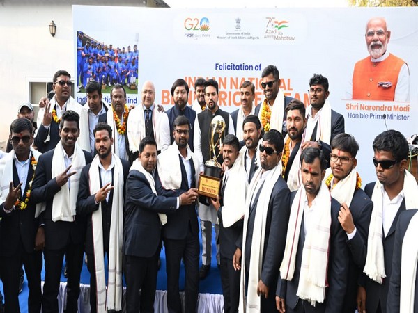 A visual from the felicitation ceremony. (Photo- Anurag Thakur)