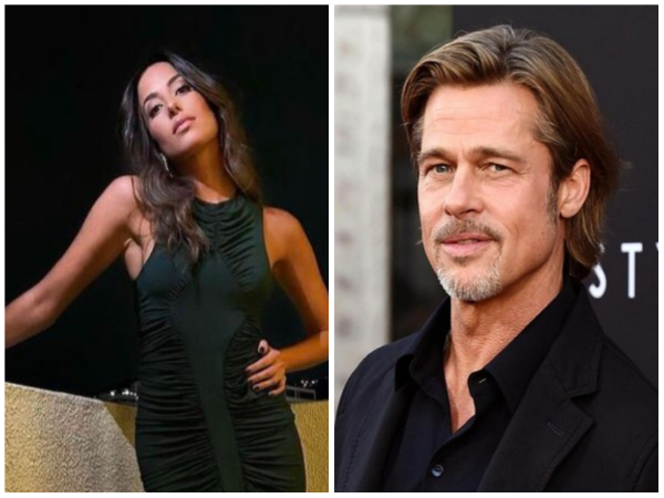 Ines De Ramon, Brad Pitt (Image Source: Twitter)