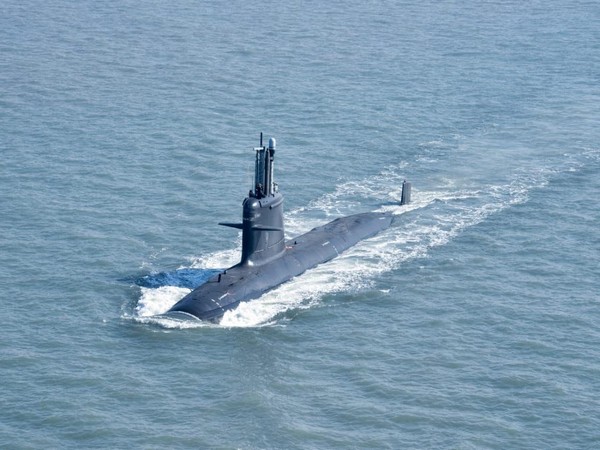 Delivery of fifth Scorpene submarine Vagir to Indian Navy.