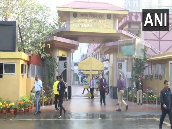 Visual outside Assam Legislative Assembly (Photo/ANI)