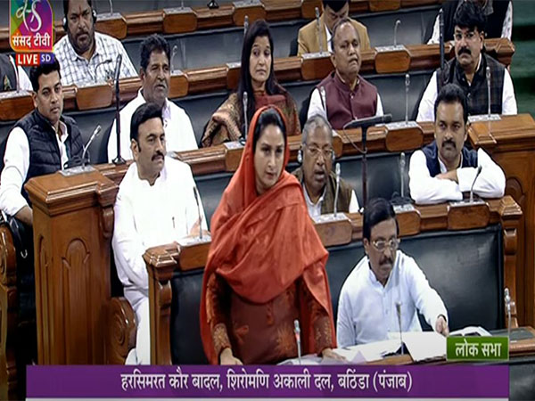 Shiromani Akali Dal MP Harsimrat Kaur Badal (Photo:Screengrab YouTube/Sansad TV)