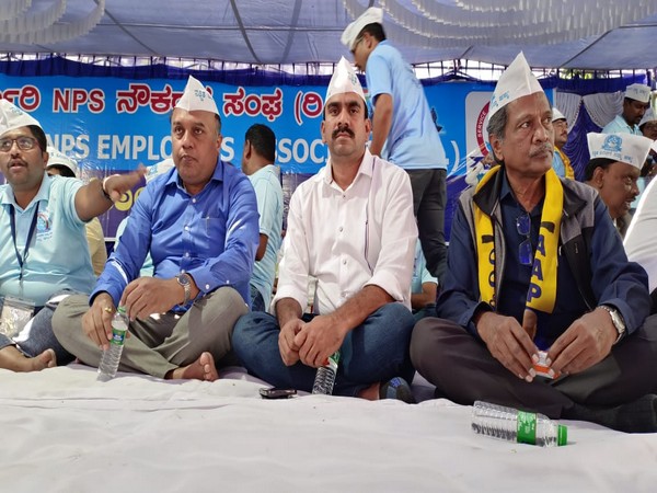 Visual from the protest site (Photo:ANI)