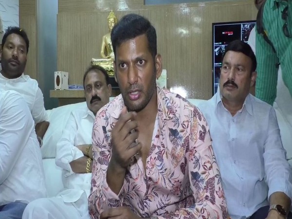 Actor Vishal during a media interaction. (Photo/ANI)