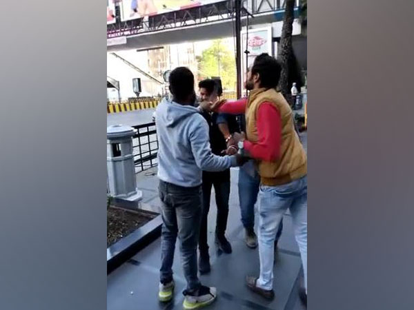 A purported video of the youth being beaten up. (Footage from the video)