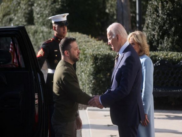 US President Joe Biden welcomes Ukrainian President Volodymyr Zelenskyy. (Photo Credit - Reuters)