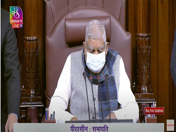 Rajya Sabha Chairman Jagdeep Dhankhar in the Parliament today. (Photo/ANI)
