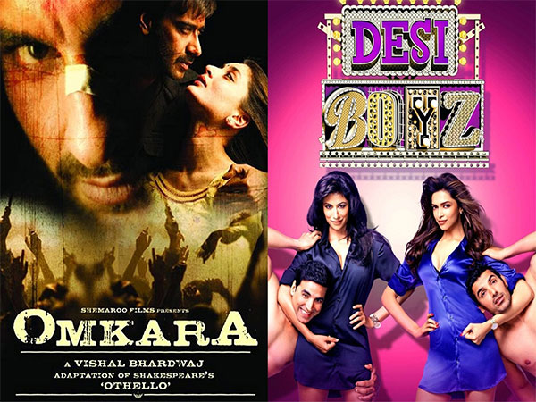 'Omkara' and 'Desi Boyz' posters (Image source: Instagram)