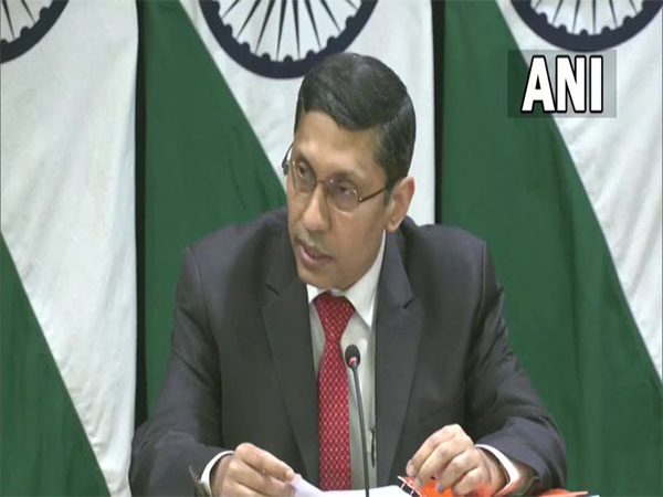    External Affairs Ministry Spokesperson Arindam Bagchi addressed the weekly press briefing on Thursday. (Photo/ANI)
