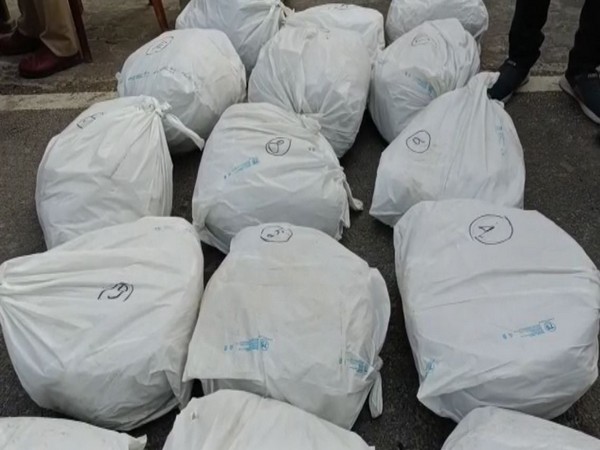 Seized ganja in Biswanath by Assam Police 