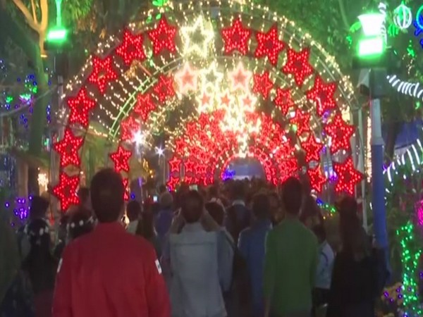 Park Street wears a festive look ahead of Christmas. (Photo/ANI)