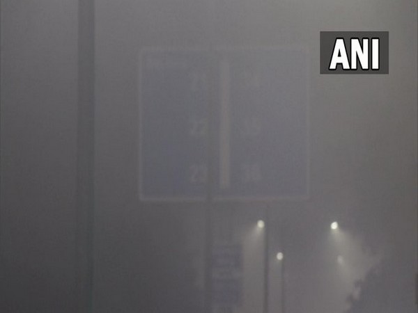 A visual of Chandigarh amid dense fog. (Photo/ANI)
