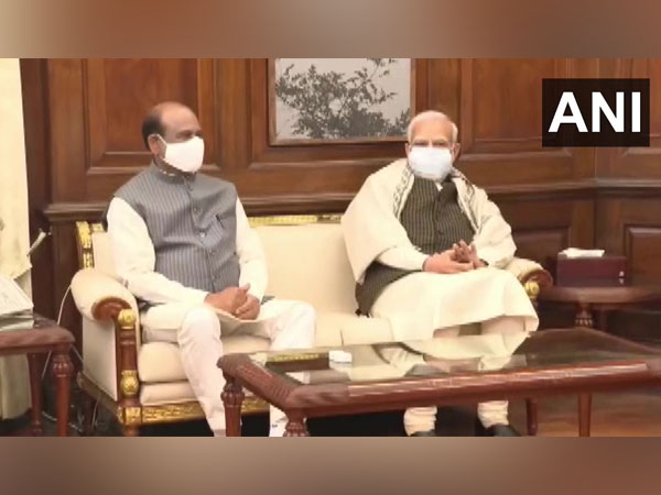 PM Modi at the customary meeting hosted by LS Speaker Om Birla at the end of Winter Session on Friday (Photo/ANI)