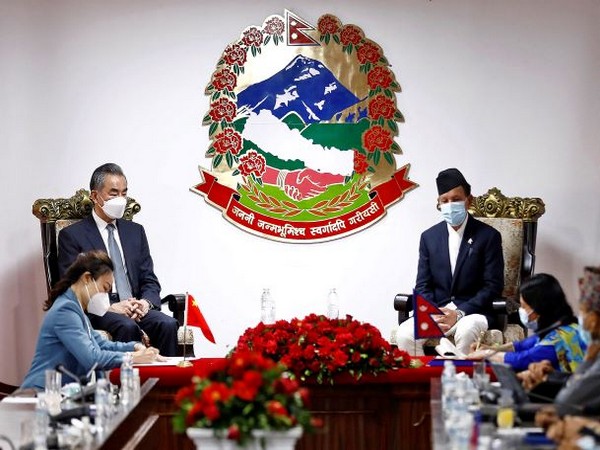 China's Foreign Minister Wang Yi and his Nepalese counterpart Narayan Khadka attend an exchange of agreements ceremony in Kathmandu. (Photo Credit - Reuters)